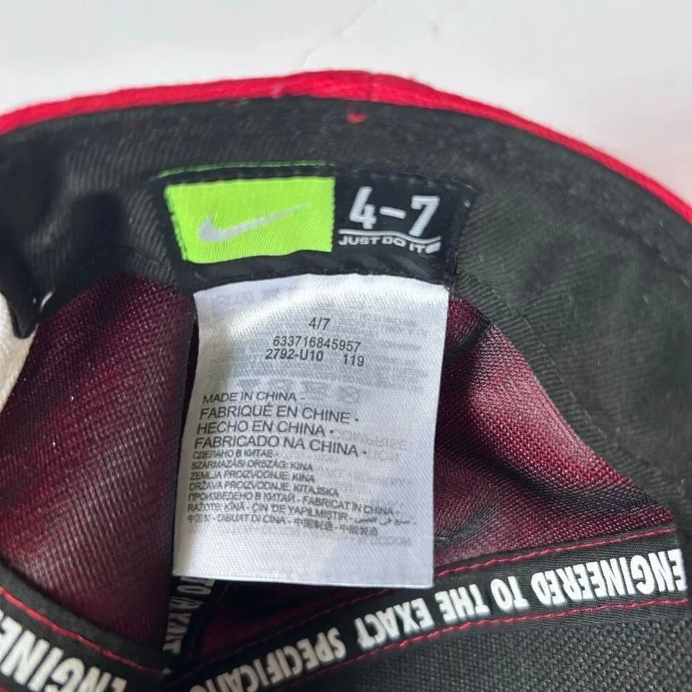Nike Just Do It Youth 4-7 Red Hat